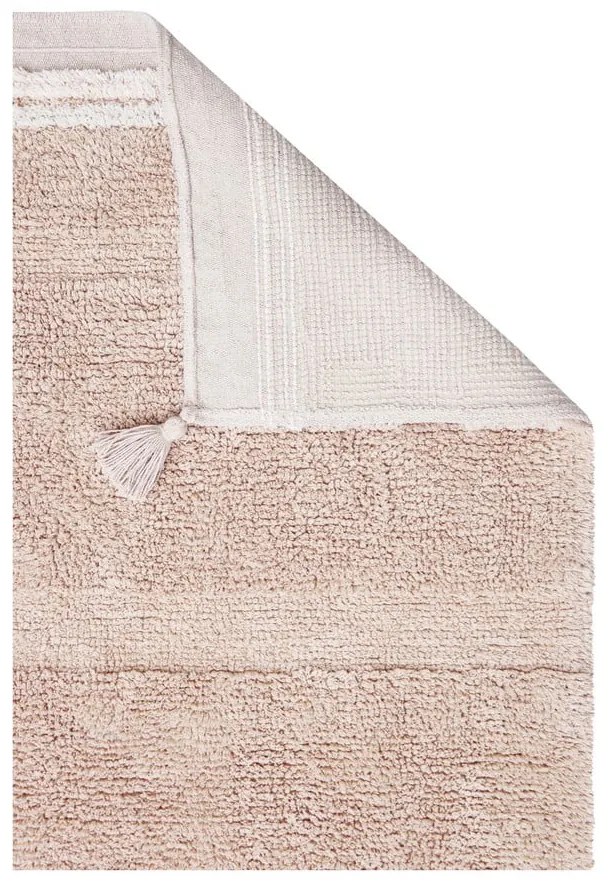 Svetloružový prateľný ručne tkaný bavlnený koberec 90x130 cm Bloom Rose – Lorena Canals