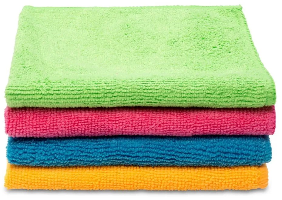 Handričky v súprave 4 ks z mikrovlákna Colors – Vileda