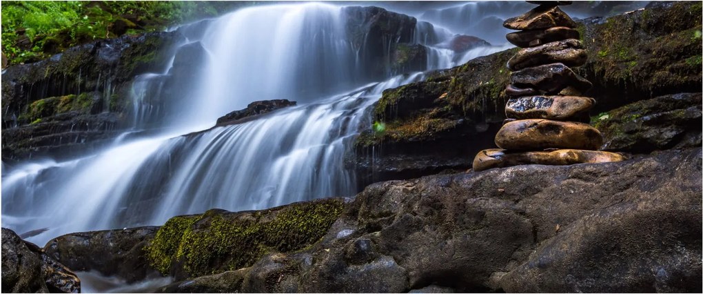 Obraz vodopádu (120x50 cm)
