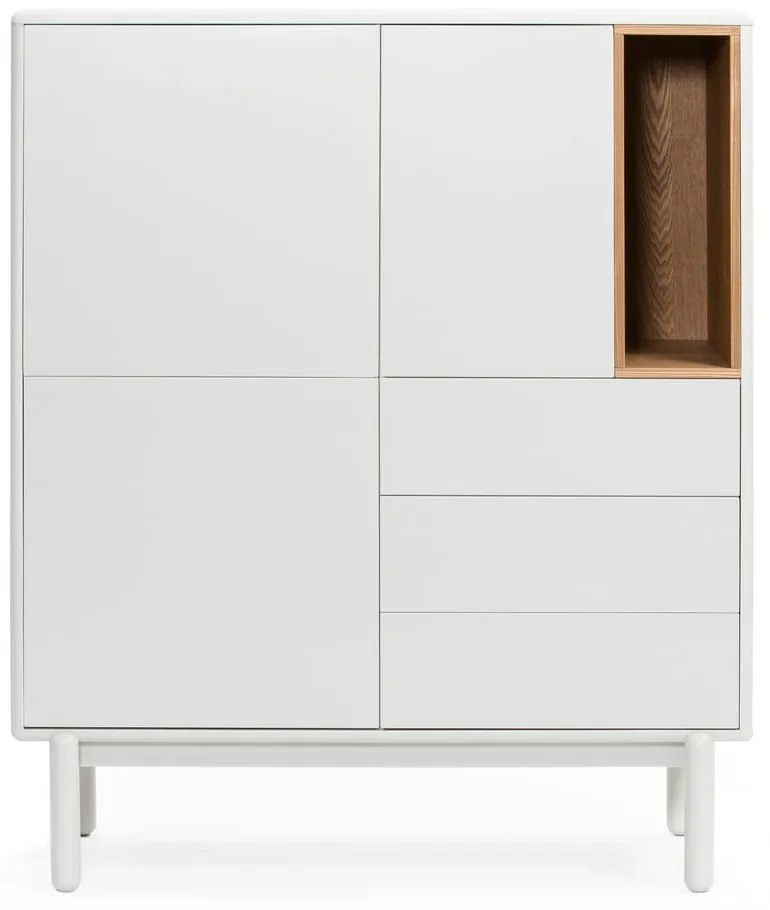 Krémovobiela komoda 100x120x40 cm Corvo – Teulat