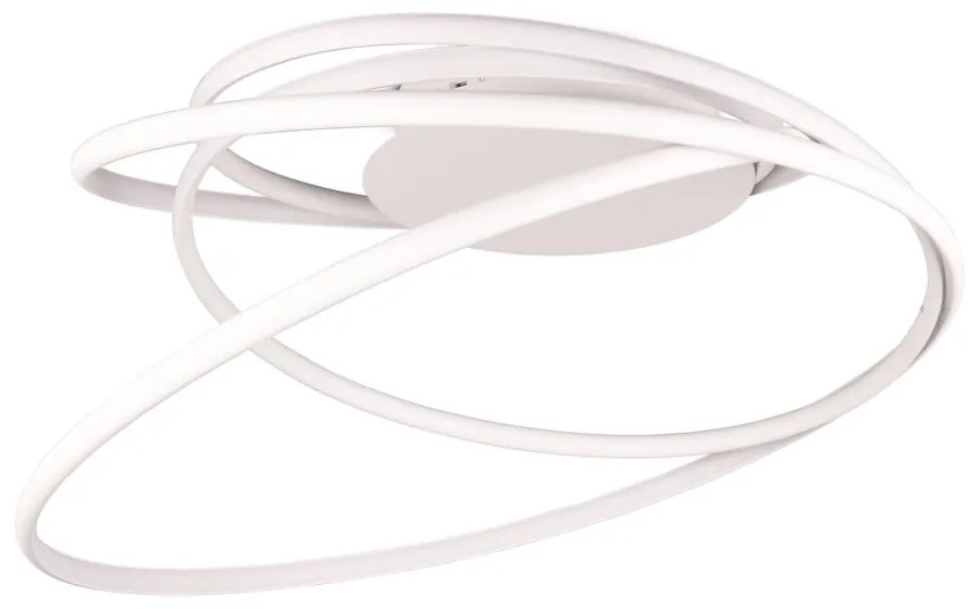 Biele LED stropné svietidlo s kovovým tienidlom Nala – Trio Select