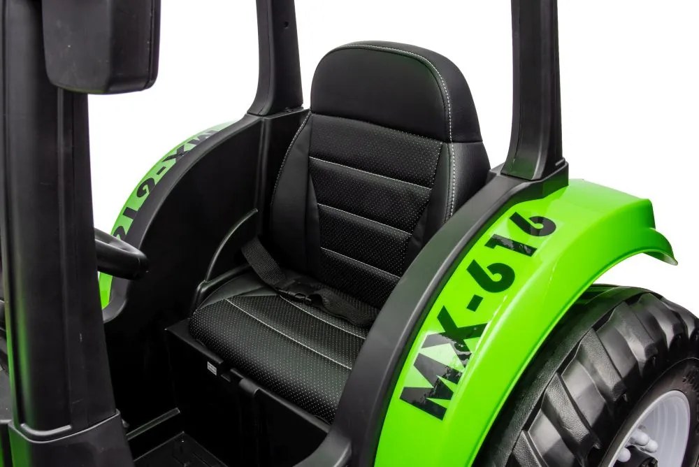 LEAN CARS Elektrický traktor A011 24V, zelený