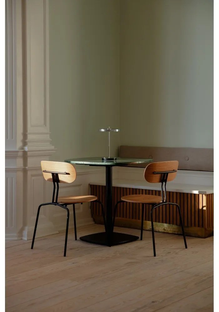 LED stolová lampa so stmievačom v striebornej farbe s kovovým tienidlom (výška 31 cm) Asteria Move – UMAGE