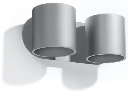 Nástenné bodové svietidlo ORBIS 2xG9/40W/230V šedá