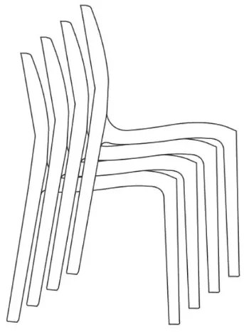 Stima Plastová stolička FEMME FATALE Vyberte odtieň ->: Transparentní