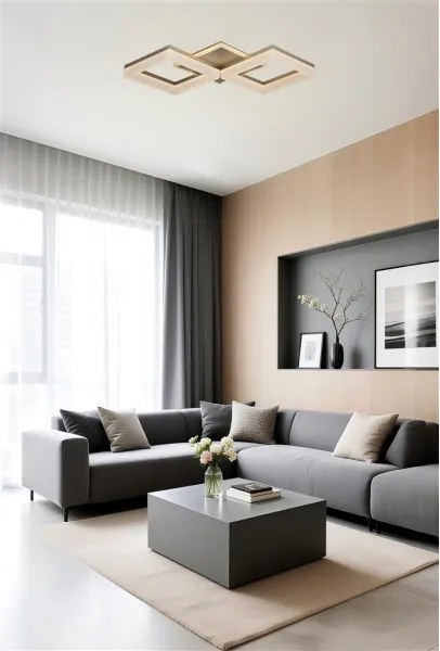 Searchlight 83510GO - Stmievateľné LED stropné svietidlo FENCE LED/25W/230V