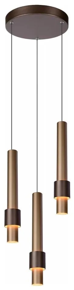 Lucide 24402/15/96 - LED Stmievateľný luster na lanku MARGARY 3xLED/4W/230V mosadz