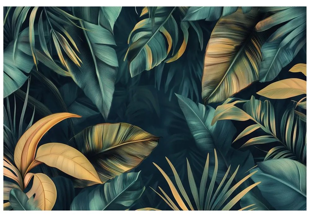Samolepiaca tapeta palmové a banánové listy