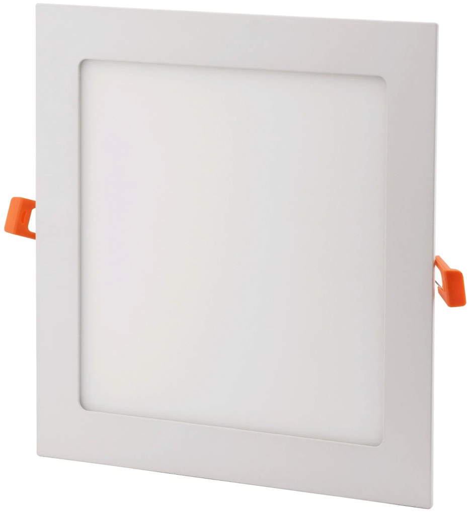 AVIDE Zápustný LED panel, 24W, teplá biela, 29x29cm, štvorec, biely