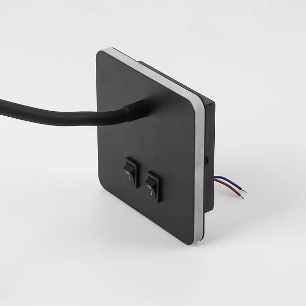 Brilagi - LED Flexibilná nástenná lampa MAYA Double LED/4W/230V + LED/3W čierna