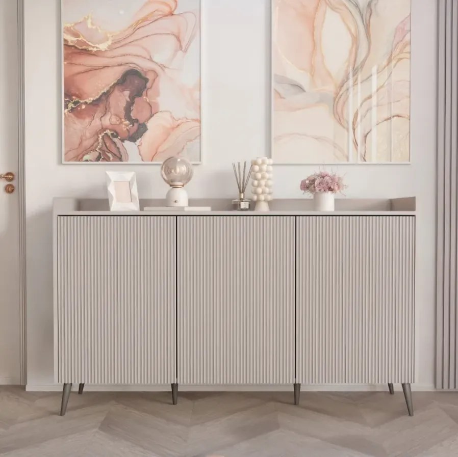 Moderná komoda CONNER kašmír 150 cm