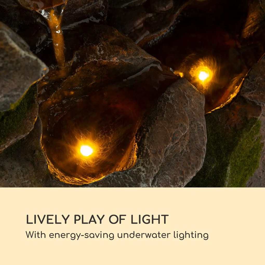 Blumfeldt Magic Tree, solárna fontána, LED osvetlenie, polyresin