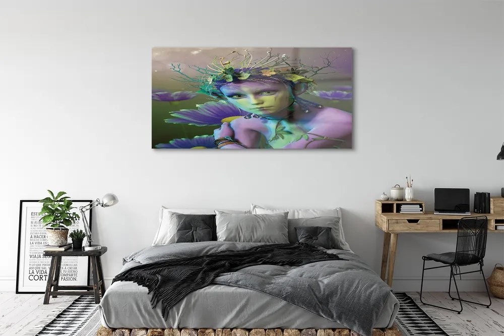 Obraz plexi Elf žene kvety 140x70 cm