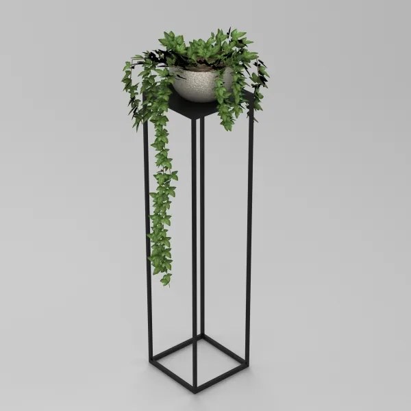 Stojan na kvety 100x24 cm čierna