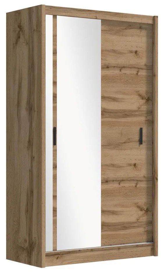 Šatní skriňa so zrkadlom SABRINA 150x215 cm dub woltan