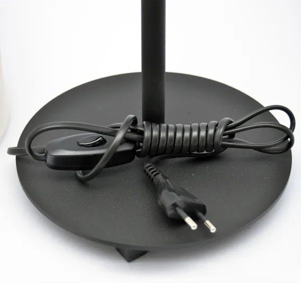 LED Stolná lampa HELEN 1xE27/15W/230V krémová/čierna/zlatá