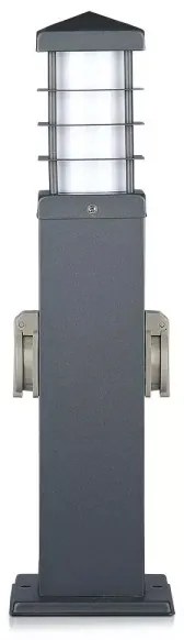 Vonkajšia lampa so zásuvkami 1xE27/13W/230V IP44