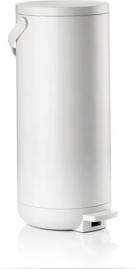 Biely nášľapný plastový odpadkový kôš 35 l Circular – Zone