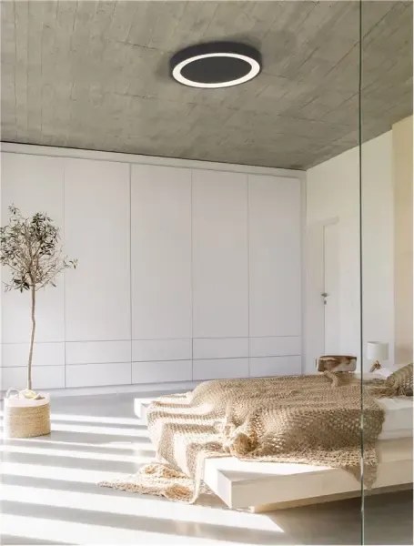 LED stropné svietidlo Nodi 45 čierne