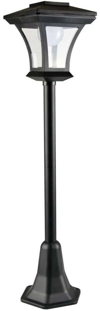 LED Solárna lampa TIRANA LED/1,6W/1,2V 600 mAh IP44 čierna