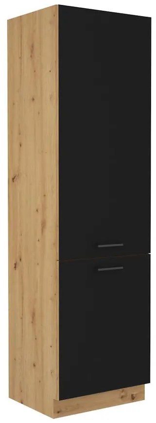 Skrinka do kuchyne Modena 60dk-210 2f čierny/dub artisan