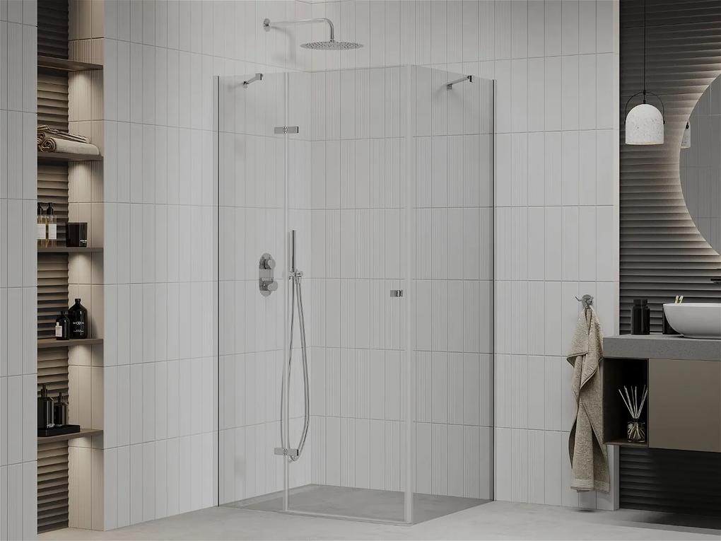 Mexen Roma, sprchovací kút 100 (dvere) x 120 (stena) cm, 6mm číre sklo, chrómový profil, 854-100-120-01-00