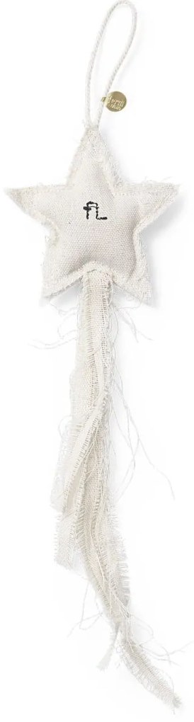 ferm LIVING Vianočná ozdoba z organickej bavlny Vela set 4 ks