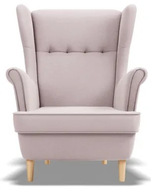 Kreslo VELO svetloružové
