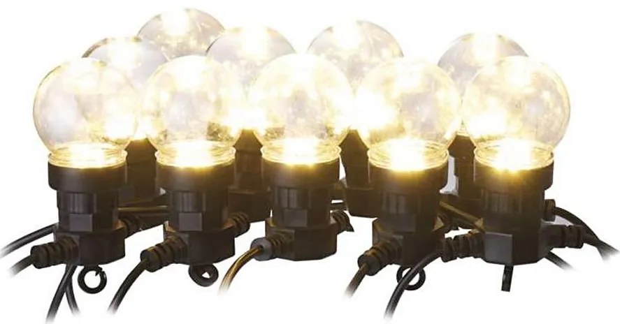 LED Vonkajšia dekoračná reťaz 10xLED/10m IP44 číra