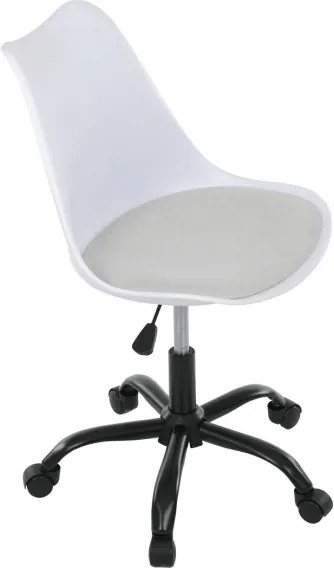 Kancelárska stolička biela KA-X7055 WT