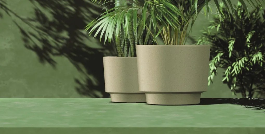 Kvetináč Splitos Round grafitový