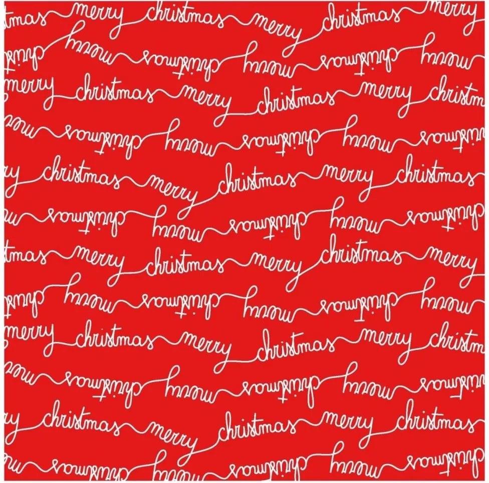 Balíček 20ks papierových vianočných obrúskov Merry Christmas – 16*3*16 cm
