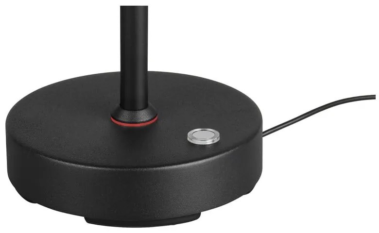 Čierna LED stolová lampa (výška 45 cm) Moreno – Trio