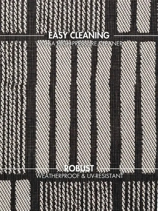 Koberec HARINGEY ALLINGTON čierny / biely