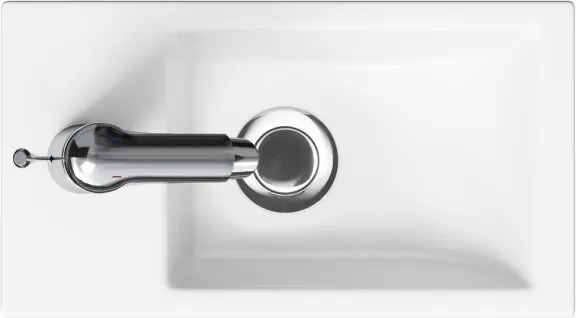 Cersanit K32-001-BOX - Zápustné umývadlo COMO 22x40 cm keramika/lesklá biela