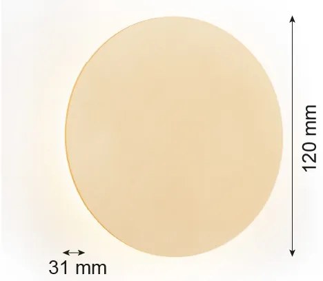 Argon 8350 - LED Nástenné svietidlo OREGON PLUS LED/3W/230V 3000K 12 cm zlatá