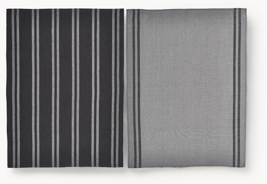 Pruhované bavlnené kuchynské utierky Soft Tools, 2 ks