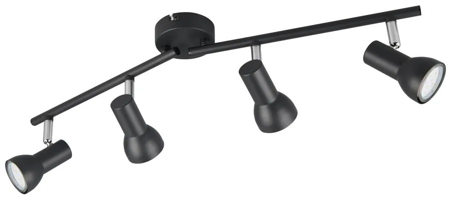 Čierne bodové svietidlo ø 8 cm Cantar – Reality