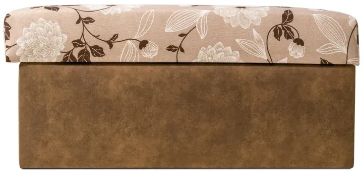 váľanda Tony, 200x90, hnedá vzor (A9/A76, doska/Perseus)