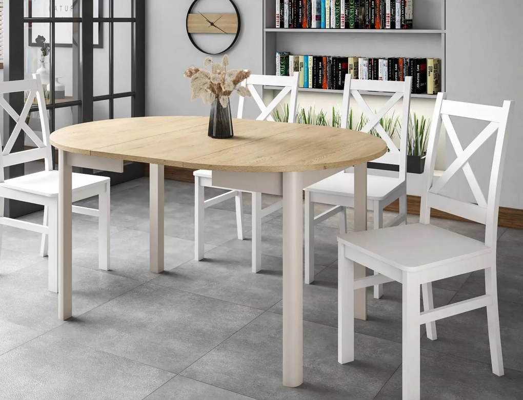 Rozkládací jídelní stůl Dante I 102/144 cm dub cremona torro/kašmír