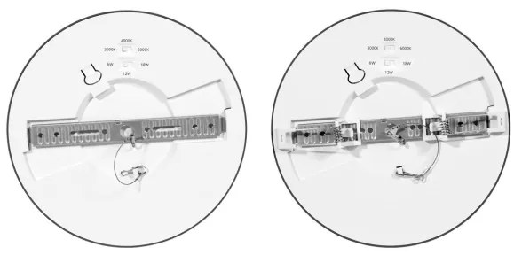 Ecolite WPCB2-18W/CR - LED Panel LEXA LED/6/12/18W/230V čierna