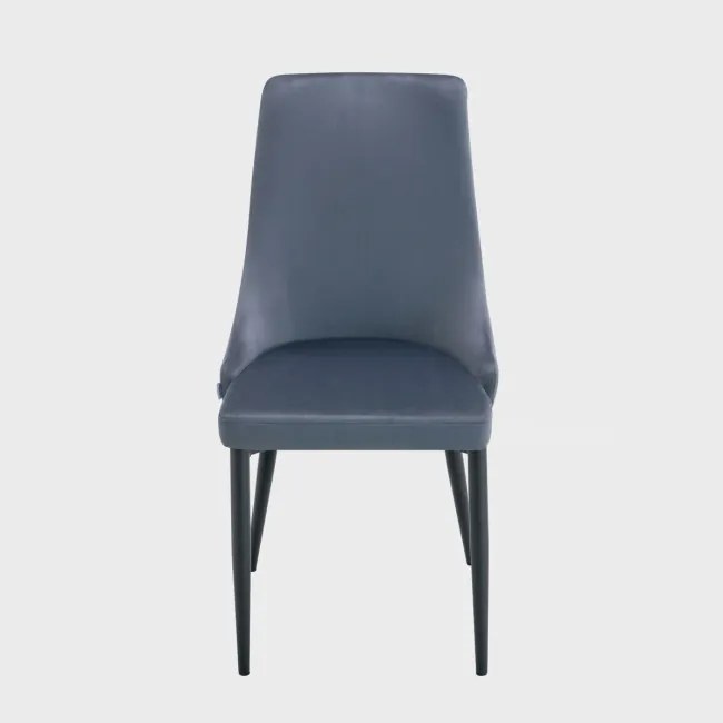 Jedálenská stolička LOGAN zamatová tmavosivá 743849