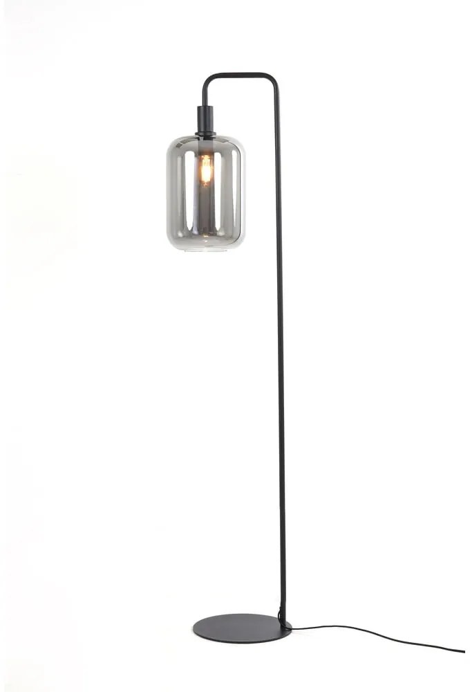Čierna stojacia lampa (výška 155 cm) Lekar - Light & Living