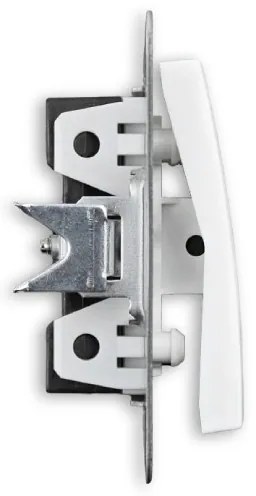 Elhard Vypínač Vera sériový č.5, matný, biely - kompletný VZ5305W