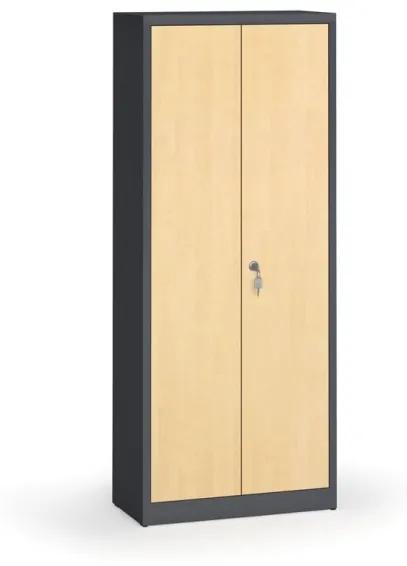 Alfa 3 Zvárané skrine s lamino dverami, 1950 x 800 x 400 mm, RAL 7016/breza