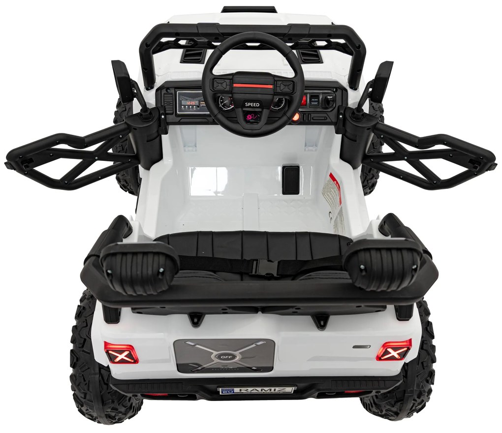 RAMIZ Elektrická autíčko OFF ROAD Speed - biele - 4x35W- BATÉRIA - 2x12V7Ah - 2024