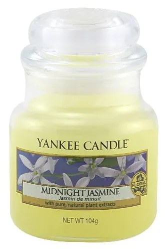 Vonná sviečka Yankee Candle Polnočný Jazmín, doba horenia 25 - 40 hodín