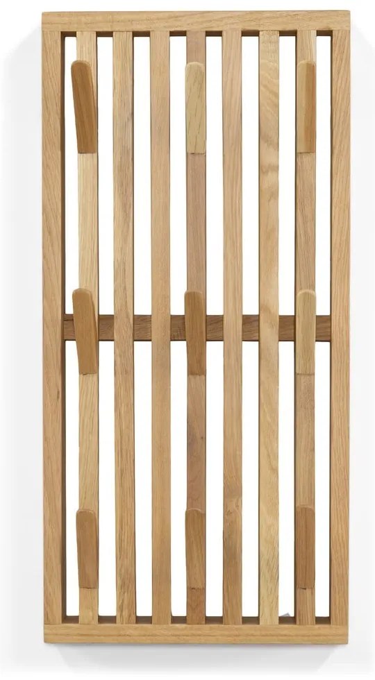 Nástenný vešiak z dubového dreva v prírodnej farbe Parco – Spinder Design