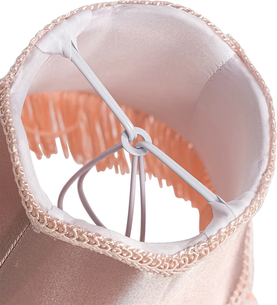 Látkový tienidlo s klipom ružová 12 cm - Granny