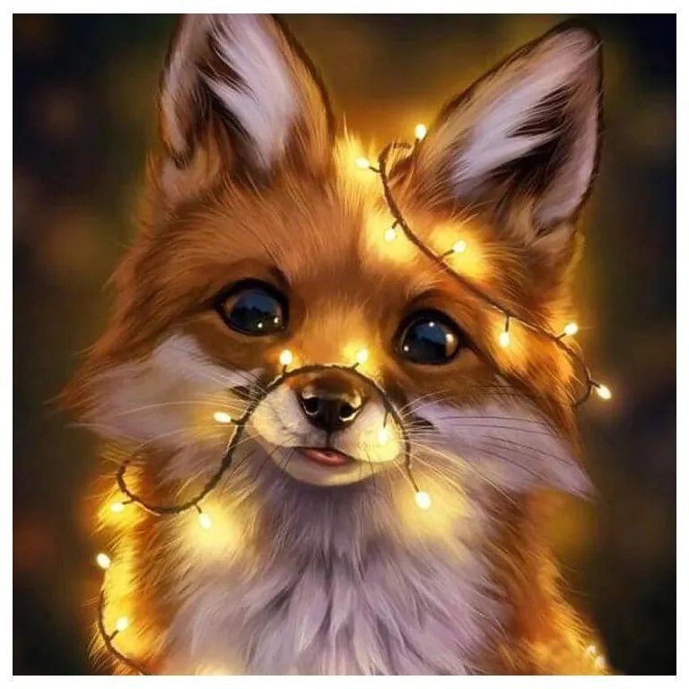 17011 NORIMPEX 5D Diamantová mozaika - líška